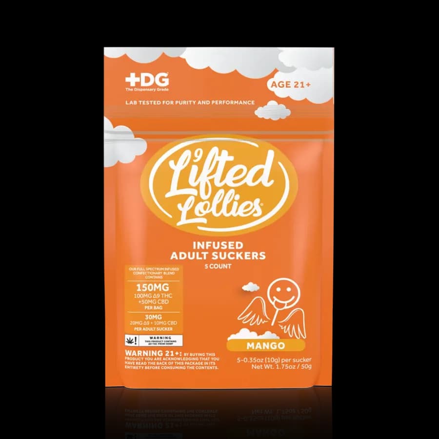 5ct, 150MG Bag- 30MG Suckers (Mango)