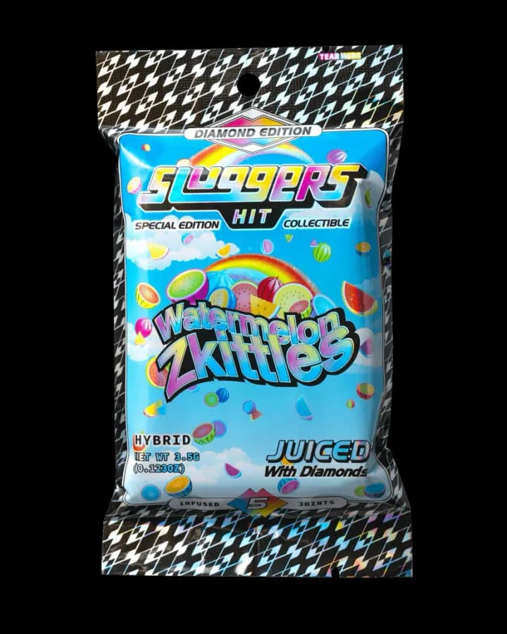 Watermelon Zkittles Juiced Pre-Rolls. Hybrid