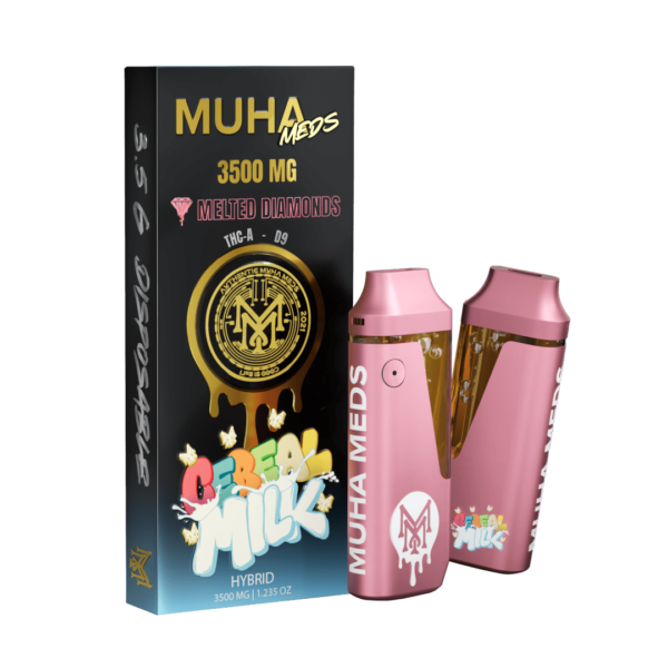 Muha Meds Melted Diamonds-"Cereal Milk" (Hybrid) Vape - Image 3