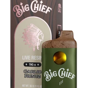 Big Chief Live Resin-"Garlic Runtz" (Hybrid) Vape