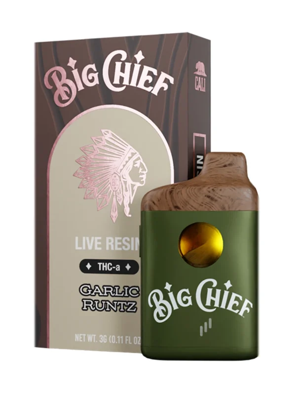 Big Chief Live Resin-"Garlic Runtz" (Hybrid) Vape