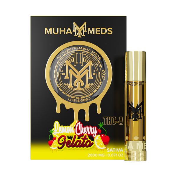 Muha Meds Liquid Diamonds-"Lemon Cherry Gelato" (Sativa) Cart - Image 2