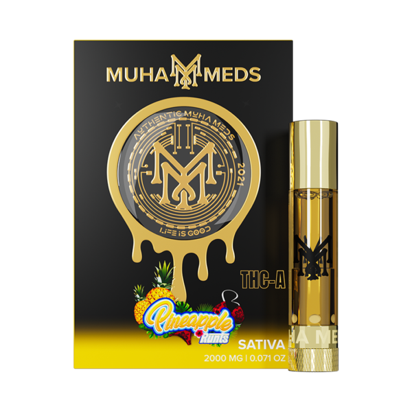 Muha Meds Liquid Diamonds-"Pineapple Runtz" (Sativa) Cart - Image 2