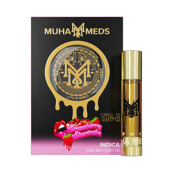 Muha Meds Liquid Diamonds-"Strawberry Shortcake" (Indica) Cart - Image 2