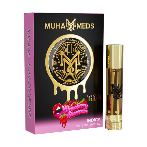 Muha Meds Liquid Diamonds-"Strawberry Shortcake" (Indica) Cart