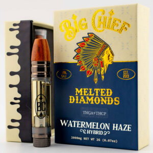 Big Chief Melted Diamonds-"Watermelon Haze" (Hybrid) Cart