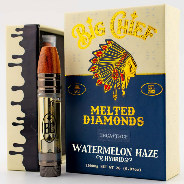 Big Chief Melted Diamonds-"Watermelon Haze" (Hybrid) Cart