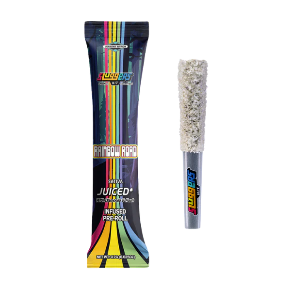 Sluggers- Rainbow Road Juiced Pre-Roll. Sativa (Single)
