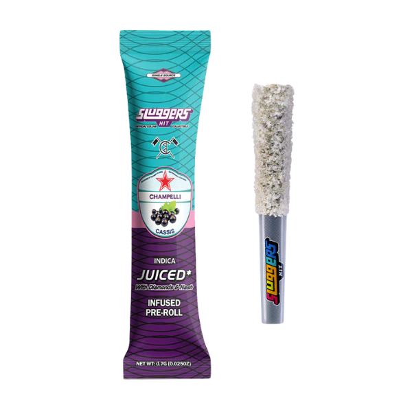 Sluggers- Champelli Cassis Juiced Pre-Roll. Indica (Single)
