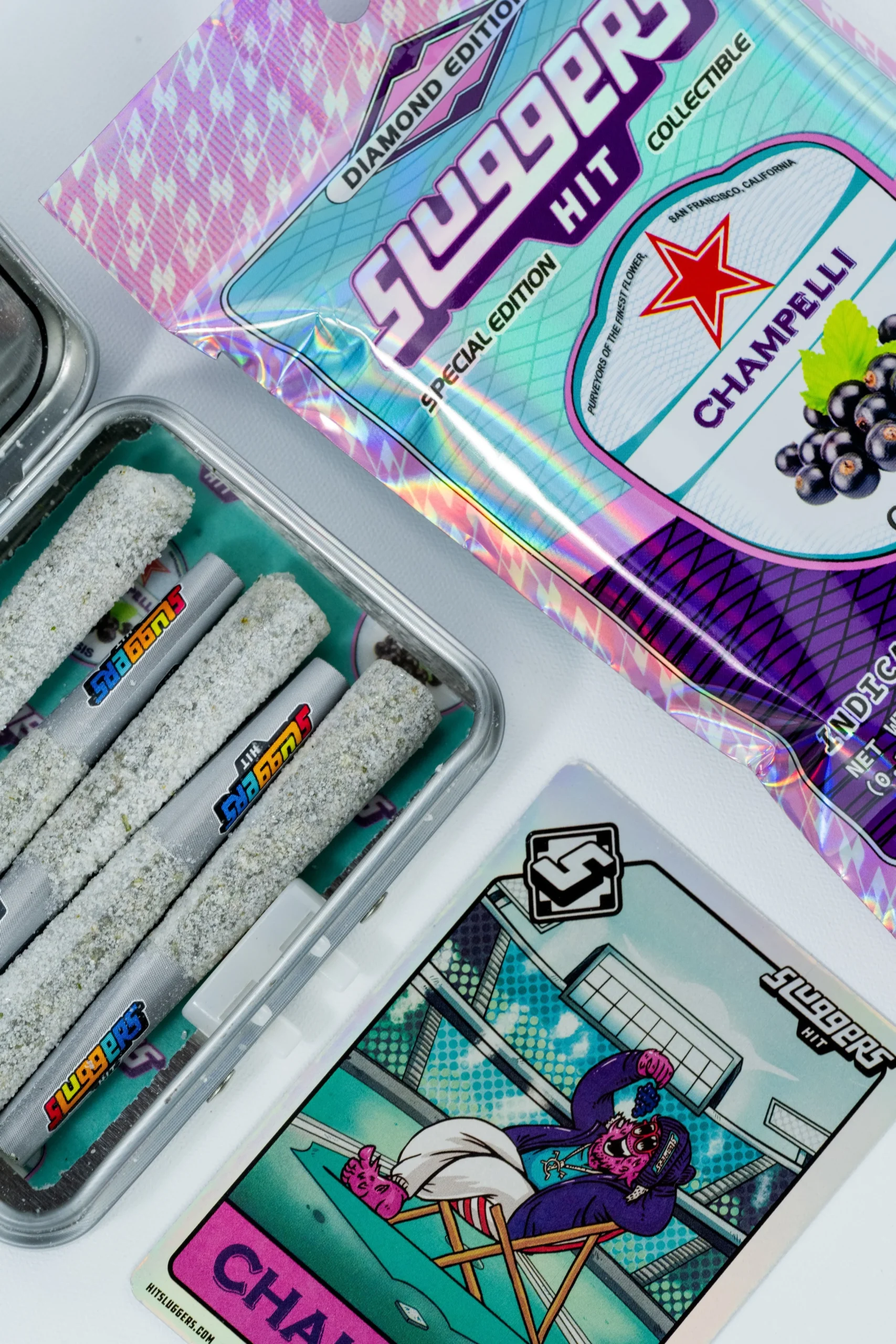 Sluggers- Champelli Cassis Juiced Pre-Roll. Indica (5 Pack) - Image 6