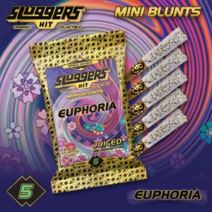Sluggers- Euphoria Juiced Mini Blunts, Sativa (5 Pack)