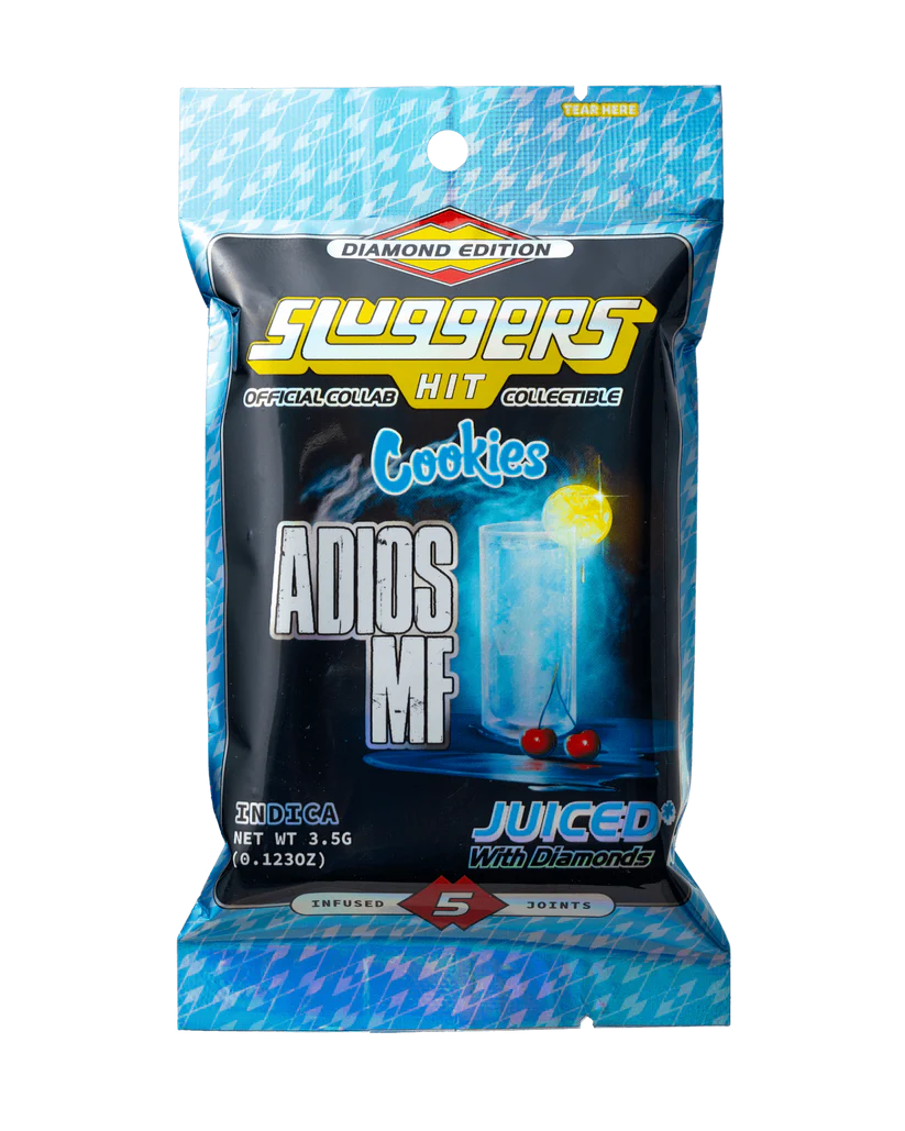 Sluggers- Adios MF Juiced Pre-Roll, Indica (5 Pack)