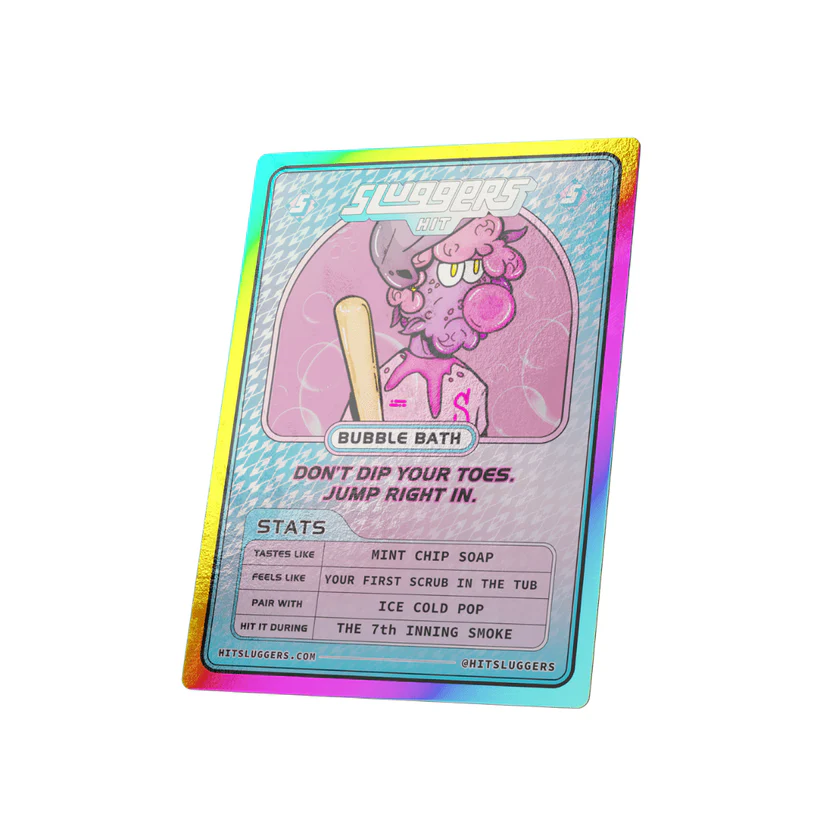 Sluggers- Bubble Bath Juiced Pre-Rolls. Indica (5 Pack) - Image 4