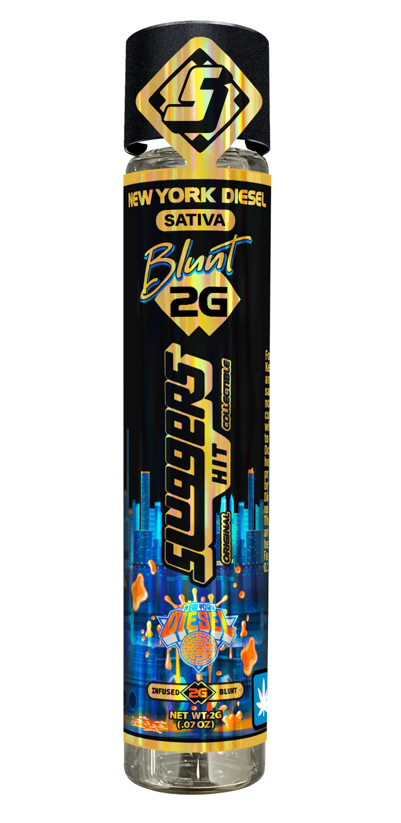 Sluggers- NYC Diesel Infused Blunt, Sativa (2 Gram)