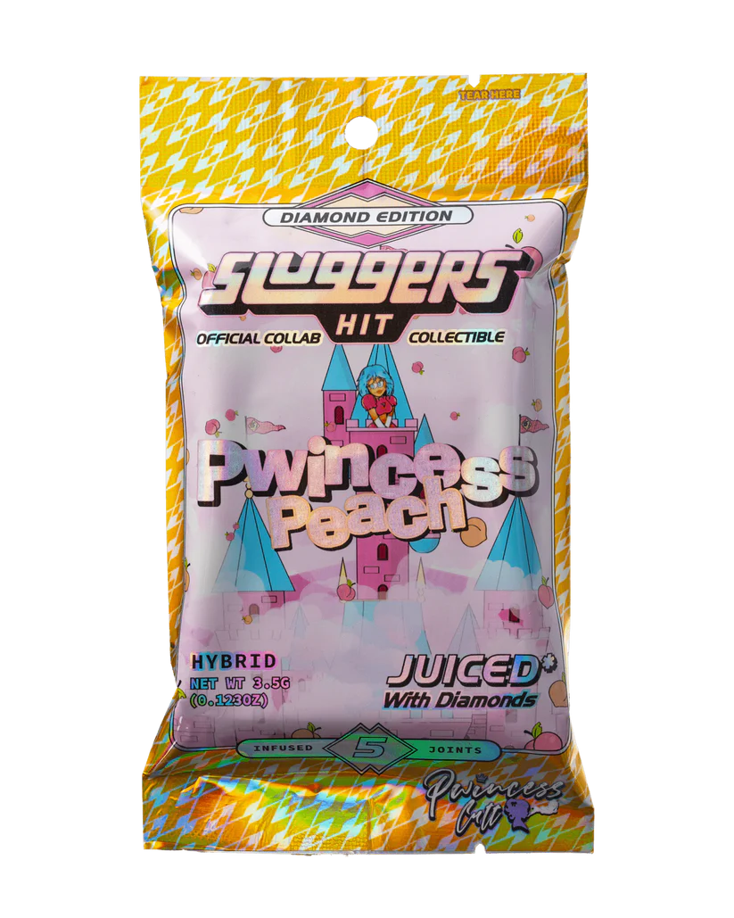 Sluggers- Pwincess Peach Juiced Pre-Roll, Hybrid (5 Pack)